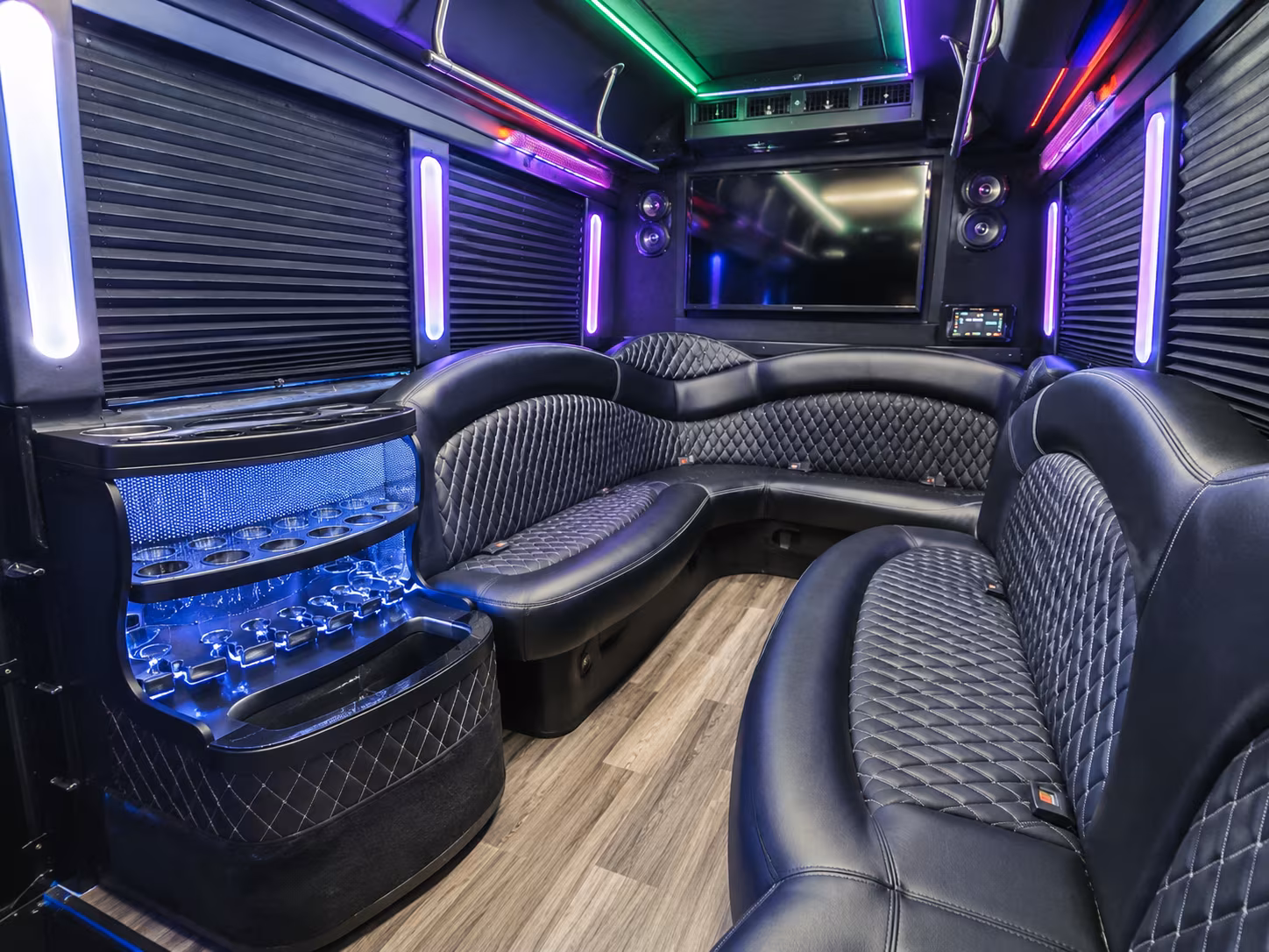 affordable long beach prom party bus prices split across your group